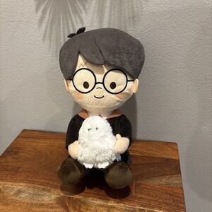 Harry Potter with Hedwig Owl Exclusive 10-Inch Plush Stuffed Toy Doll 10" EUC